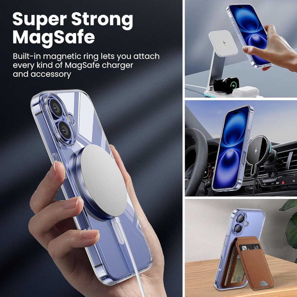 TP Flex MagSafe Case til iPhone 16 - Gennemsigtig