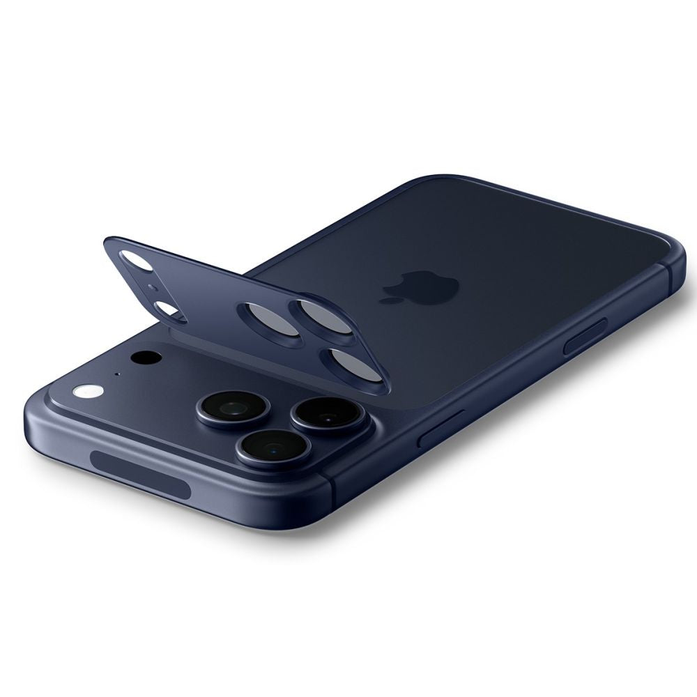 Spigen Optik Pro XL Kamera Lens Glas til iPhone 17 Pro - Navy Blue