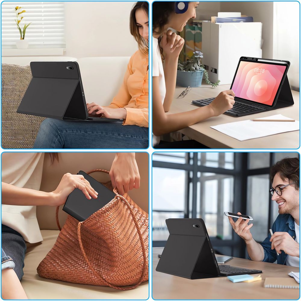 Tech-Protect SC Pen Case for Samsung Galaxy Tab S11 11.0 X730 / X736B - Black