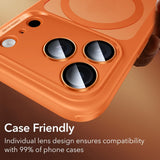 ESR Armorite Camera Lens Glass til iPhone 17 Pro / Max / 15 Pro / Max / 16 Pro / Max / 17 Pro / Max - Orange