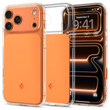 Spigen Thin Fit MagSafe Case til iPhone 17 Pro Max - Clear Orange