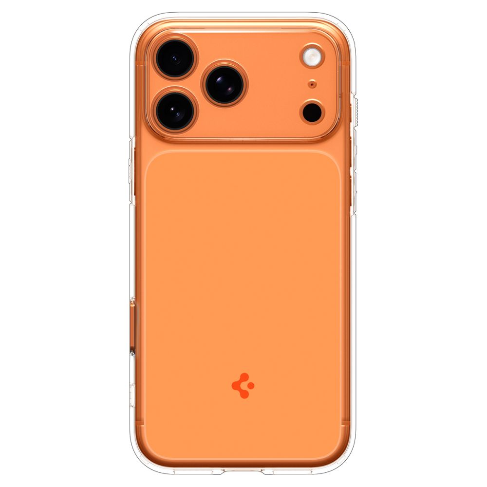 Spigen Thin Fit MagSafe Case til iPhone 17 Pro Max - Clear Orange