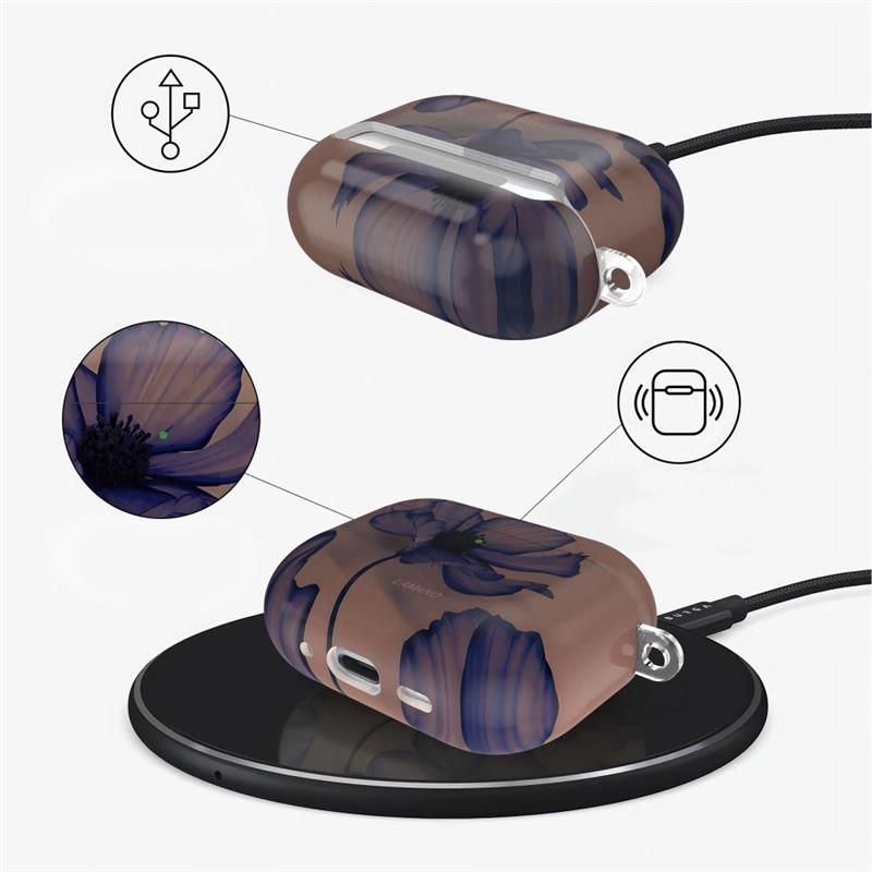 Tech-Protect Lamano-kasse til AirPods 3 Pro - brun og lilla