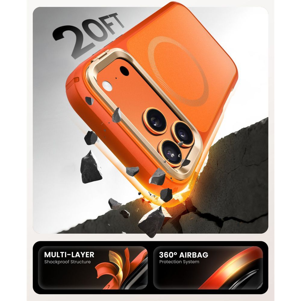 Supcase IBLSN Ares Flip MagSafe Case til iPhone 17 Pro - Orange