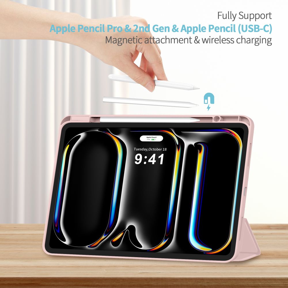 Tech-Protect SC Pen Case til iPad Pro 13  7 / 8 / 2024-2025 - Pink