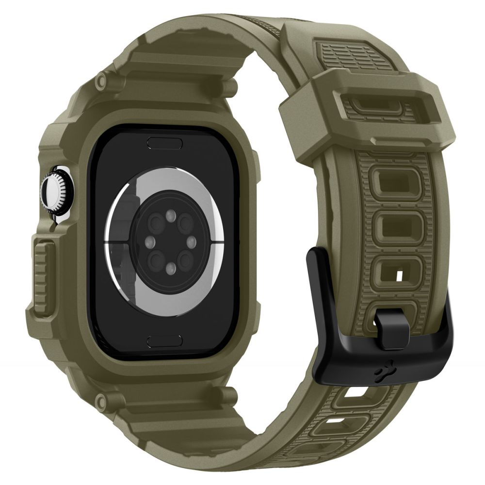 Spigen Rugged Armor Pro Strap til Apple Watch 46mm - Grøn