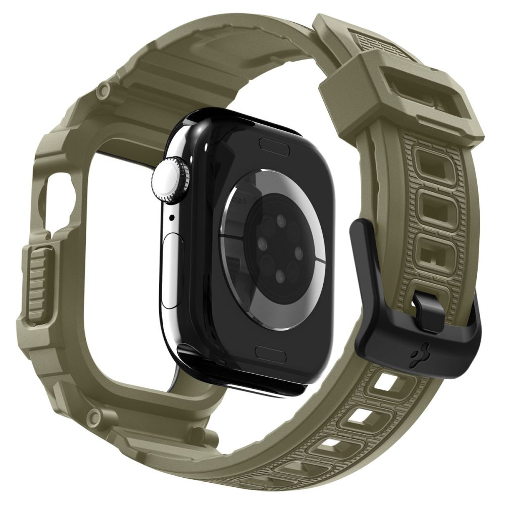 Spigen Rugged Armor Pro Strap til Apple Watch 46mm - Grøn