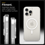 Spigen Thin Fit MagSafe Case til iPhone 16 Pro - Klar og hvid