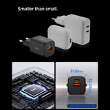 Spigen Essential EE352EU USB-C / USB-A 35W Wall Charger - sort