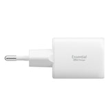 Spigen Essential EE352EU USB-C / USB-A 35W vægoplader - hvid