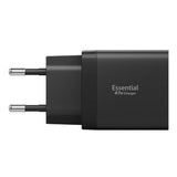 Spigen Essential EE472EU 2-port USC-C 47W vægoplader - sort