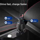 Spigen Essential EV1133 3-port biloplader - sort