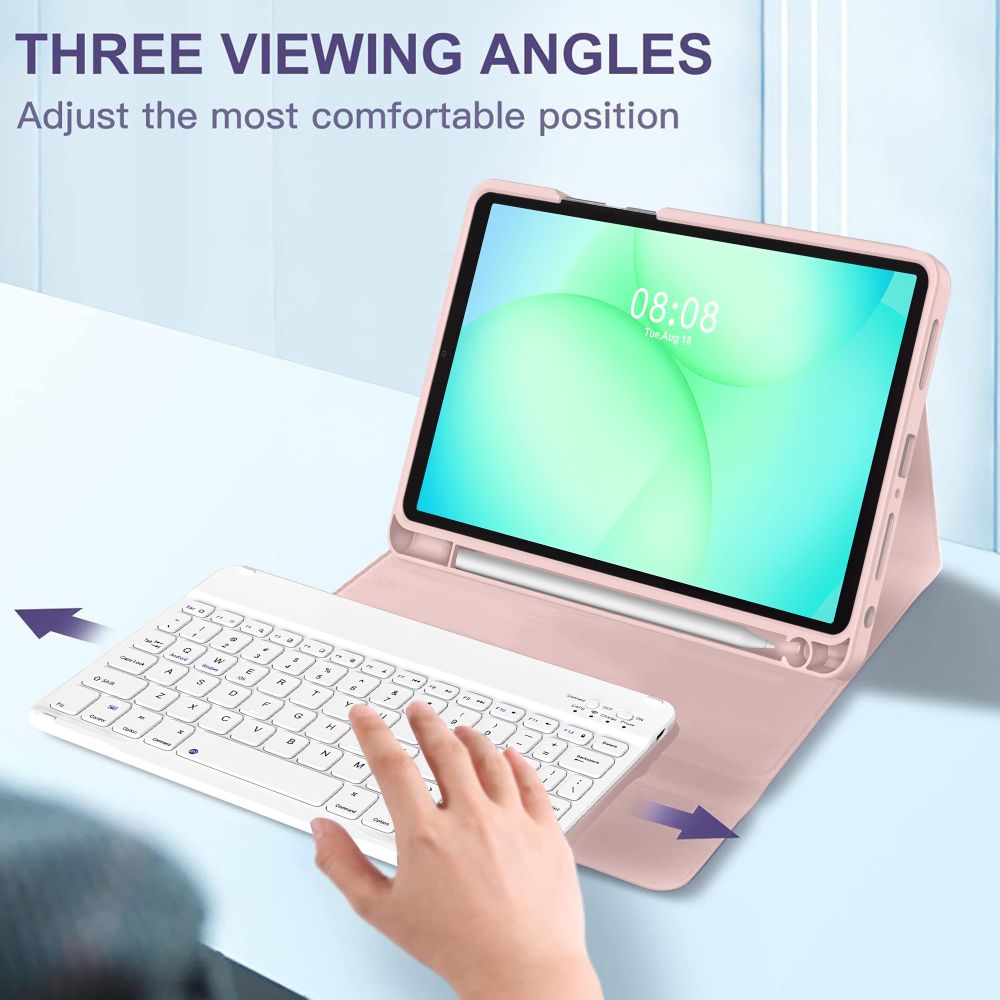 Tech-Protect SC Pen Case til Samsung Galaxy Tab A9+ / A11+ Plus 11.0 X210 / X215 / X216 / X230 / X235 / X236 - Pink