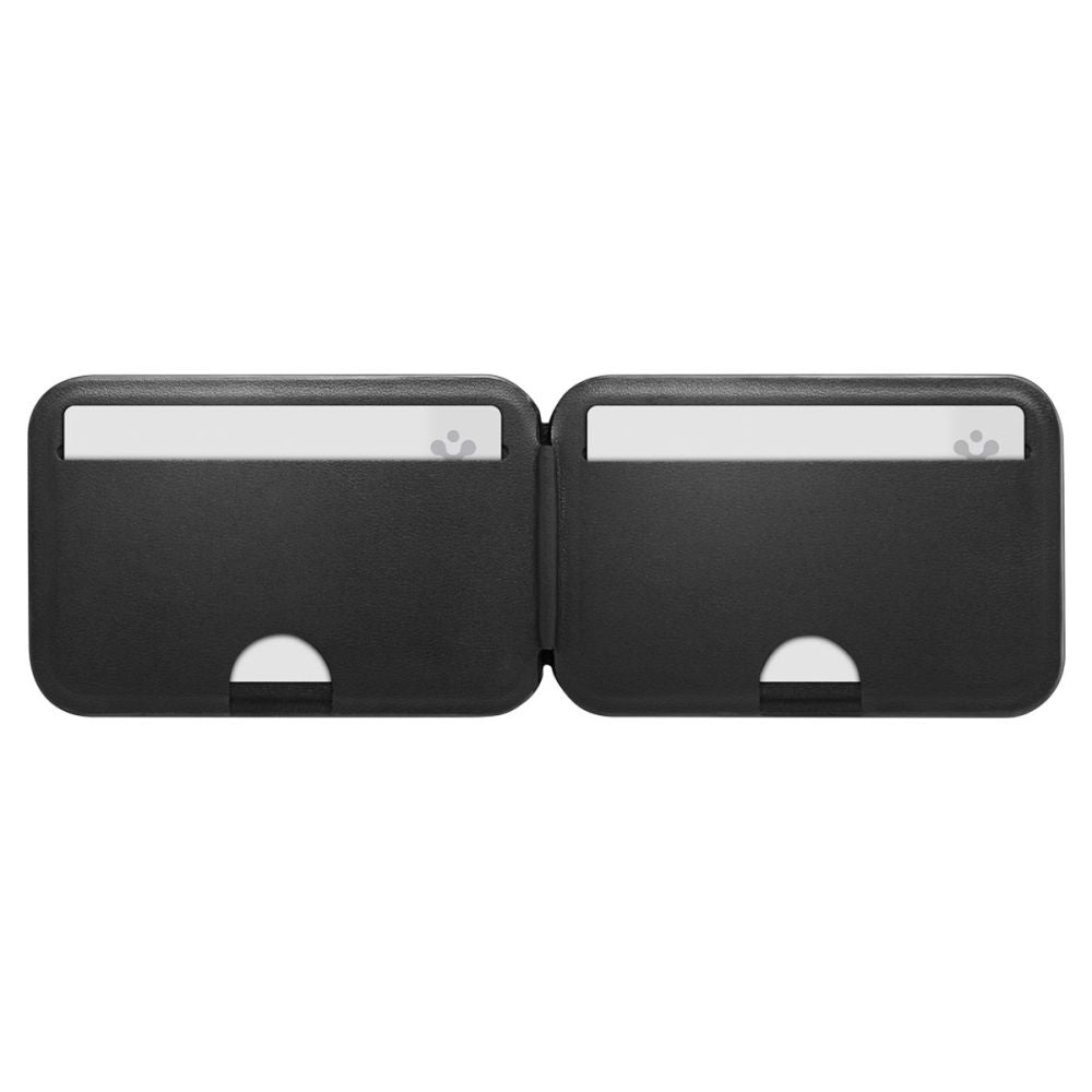 Spigen Slim Fold Tripod Wallet S314-2 MagSafe Magnetisk Telefonkasse - sort