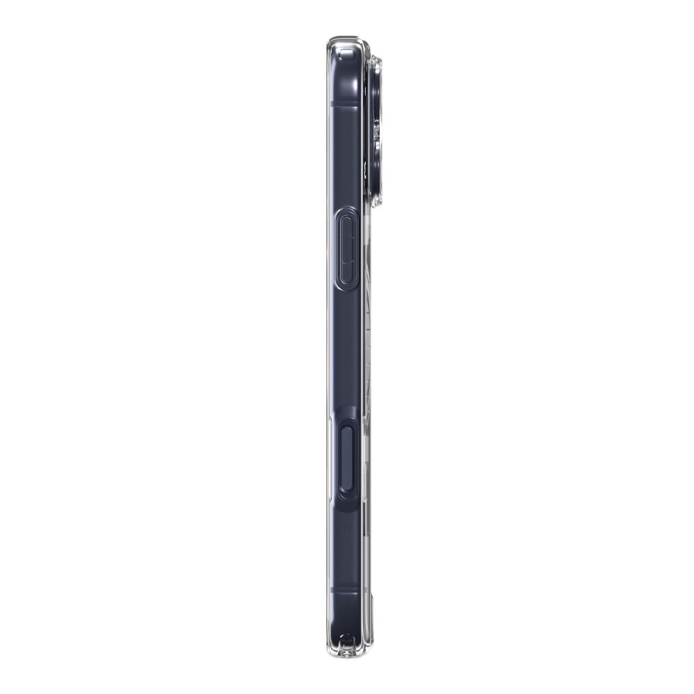 Spigen Ultra Hybrid MagSafe Case til iPhone 17 Pro - Clear Navy Blue