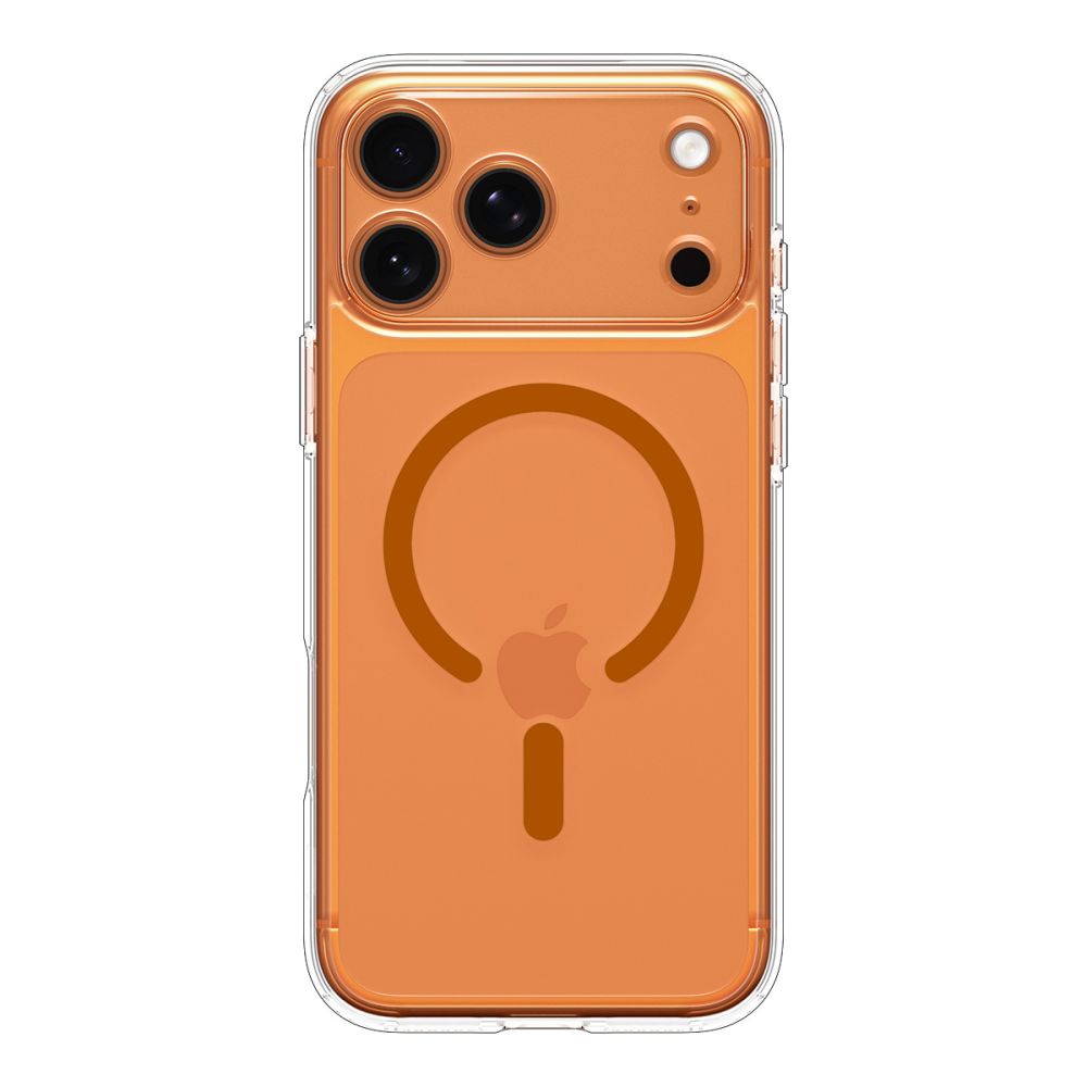 Spigen Ultra Hybrid MagSafe Case til iPhone 17 Pro Max - Clear Orange