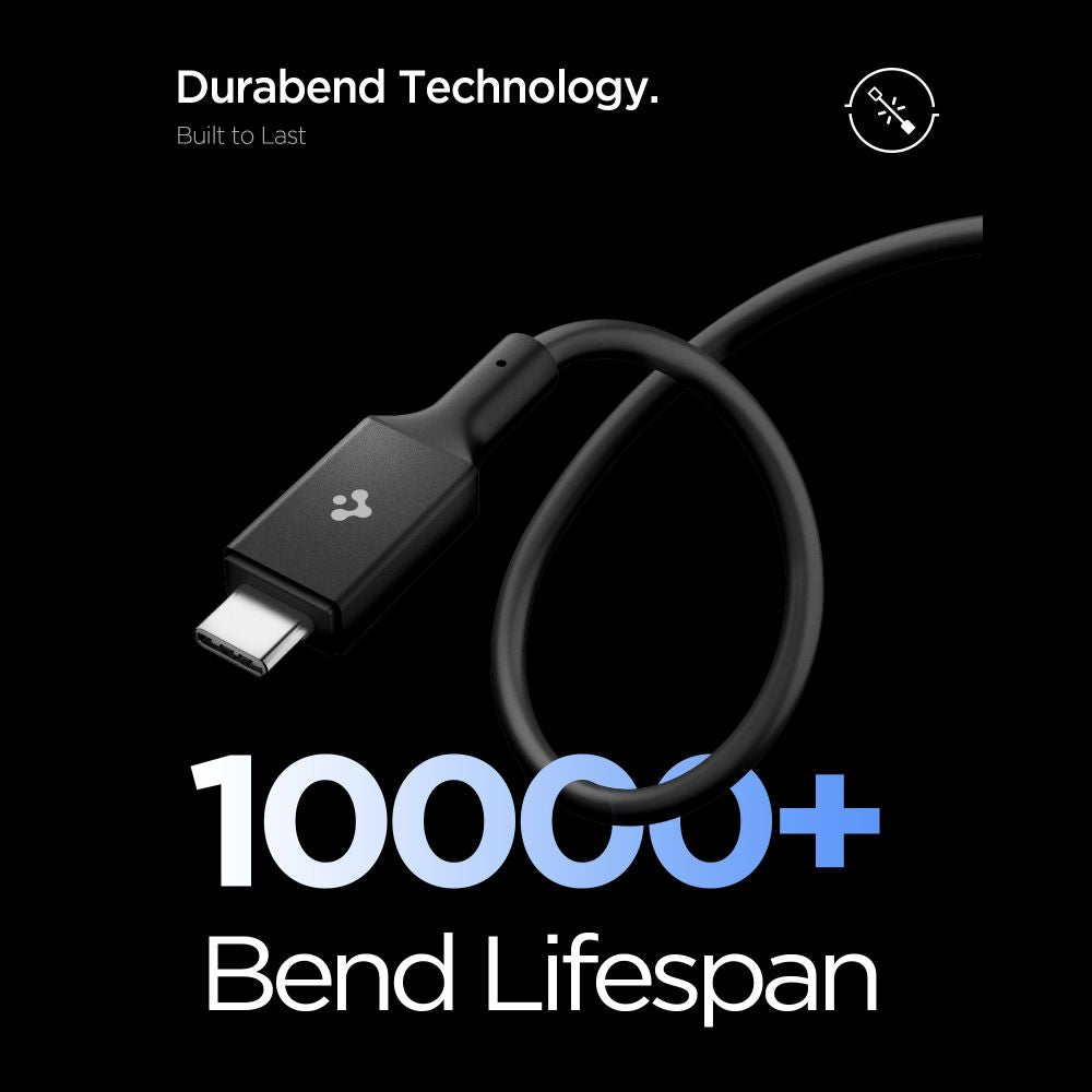 Spigen EB10020CC USB-C-kabel 100W 200cm - sort