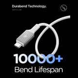 Spigen EB24012CC USB-C-kabel 240W 120cm - hvid