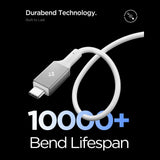 Spigen EB10020CC USB-C-kabel 100W 200cm - hvid