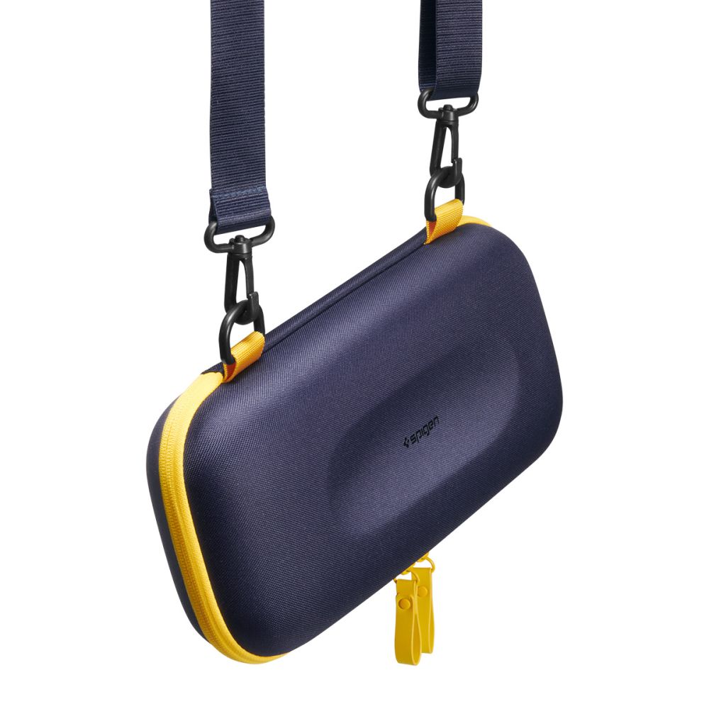 Spigen Nano Pop Pro Pouch til Nintendo Switch 2 - Navy Blue og Yellow