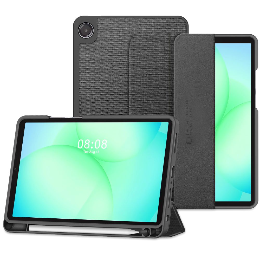 Tech-Protect SC Pen Canvas Case til Samsung Galaxy Tab A9+ / A11+ Plus 11.0 X210 / X215 / X216 / X230 / X235 / X236 - Grå
