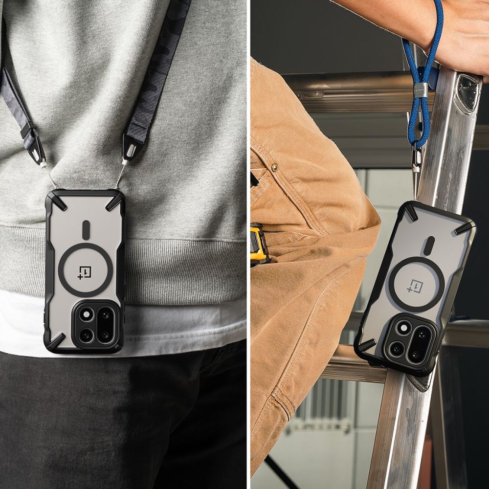 Ringke Fusion X Magnetisk MagSafe Case til OnePlus 15 - Clear Black