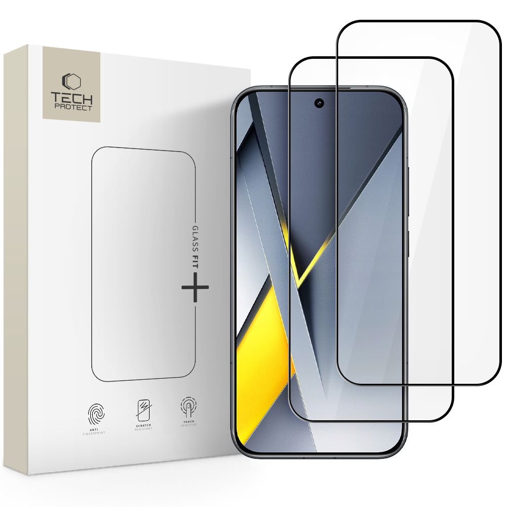 Tech-Protect Glass Fit+ 2-pack til Xiaomi Poco F8 Pro - sort