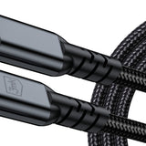 3mk Hyper Cable N-SERIES Thunderbolt 4 USB-C / USB-C 1m 48V/5A 40Gb/s 240W 8K60Hz - black