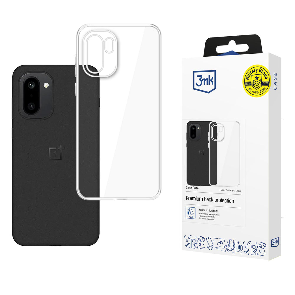 3mk Clear Case til OnePlus 15R - gennemsigtigt