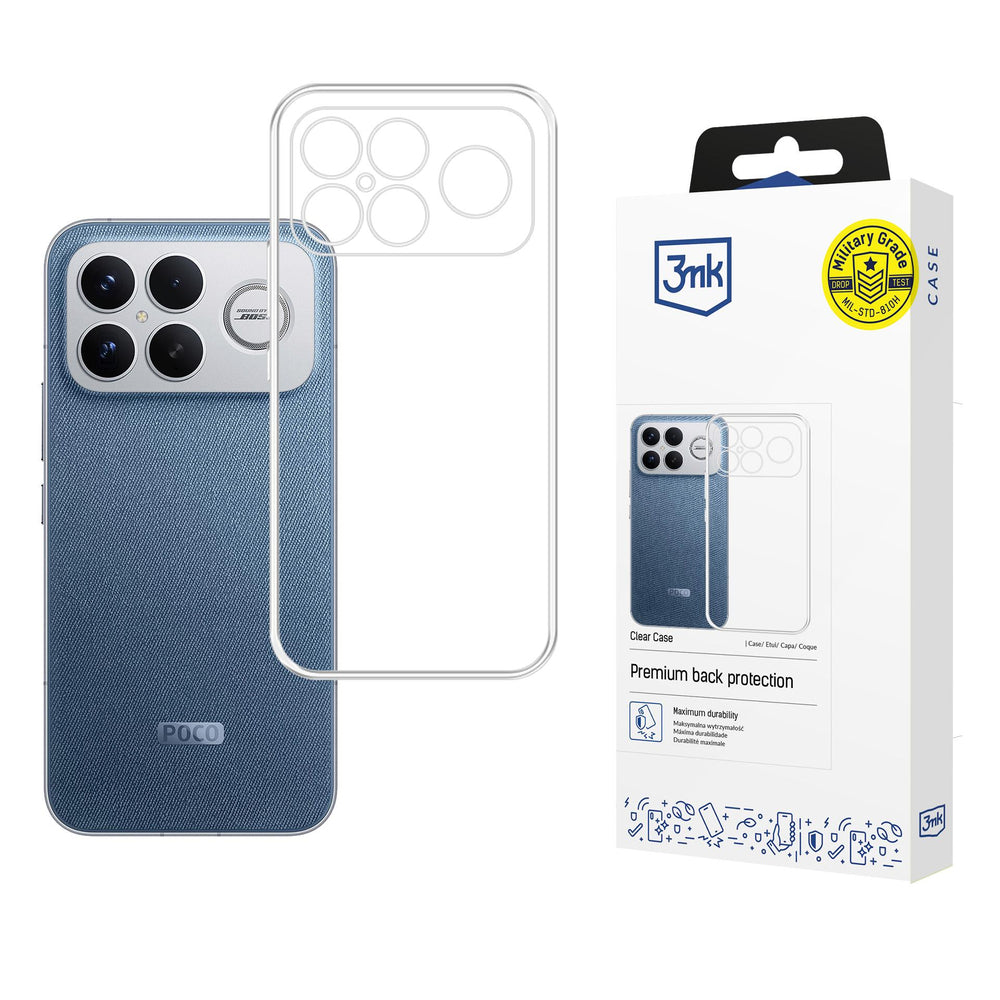 3mk Clear Case til Xiaomi Poco F8 Ultra - gennemsigtig