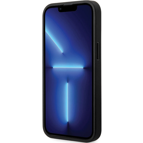BMW læder Carbon Case til iPhone 13 Pro Max - sort