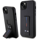 BMW Grip Stand Hot Stamp Case til iPhone 14 / 15 / 13 - sort