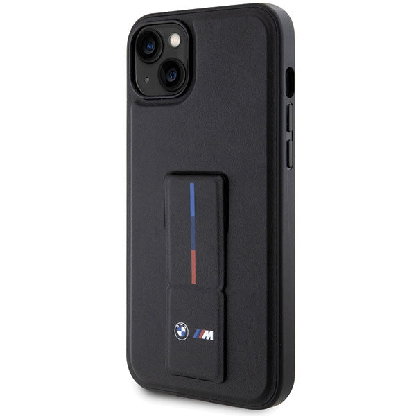 BMW Grip Stand Hot Stamp Case til iPhone 14 / 15 / 13 - sort