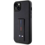 BMW Grip Stand Hot Stamp Case til iPhone 14 / 15 / 13 - sort