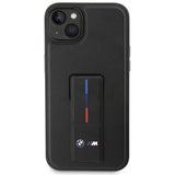BMW Grip Stand Hot Stamp Case til iPhone 14 / 15 / 13 - sort