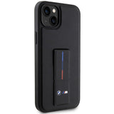 BMW Grip Stand Hot Stamp Case til iPhone 14 / 15 / 13 - sort