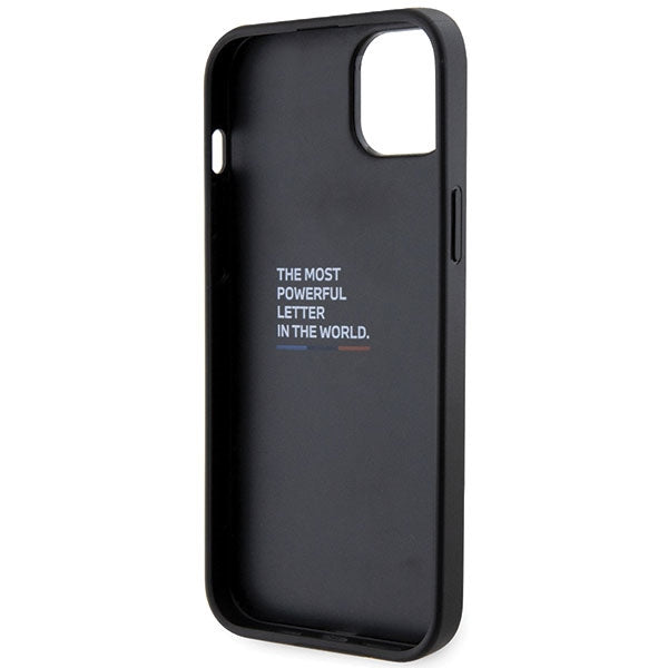 BMW Grip Stand Hot Stamp Case til iPhone 14 / 15 / 13 - sort