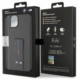 BMW Grip Stand Hot Stamp Case til iPhone 14 / 15 / 13 - sort