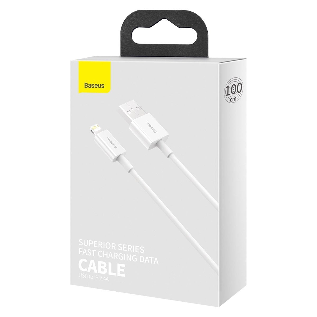 Baseus Superior-serien Kabel USB til Lightning, 2,4A, 1m (hvid)
