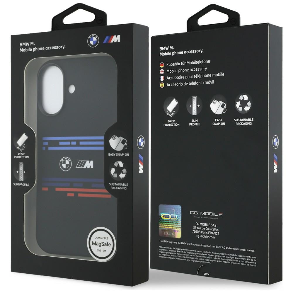BMW M Silicon Horizontal Line MagSafe Case til iPhone 17 - sort