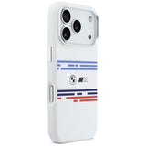 BMW M Silicon Horizontal Line MagSafe Case til iPhone 17 Pro - hvid