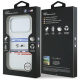BMW M Silicon Horizontal Line MagSafe Case til iPhone 17 Pro - hvid