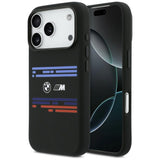 BMW M Silicon Horizontal Line MagSafe Case til iPhone 17 Pro - sort