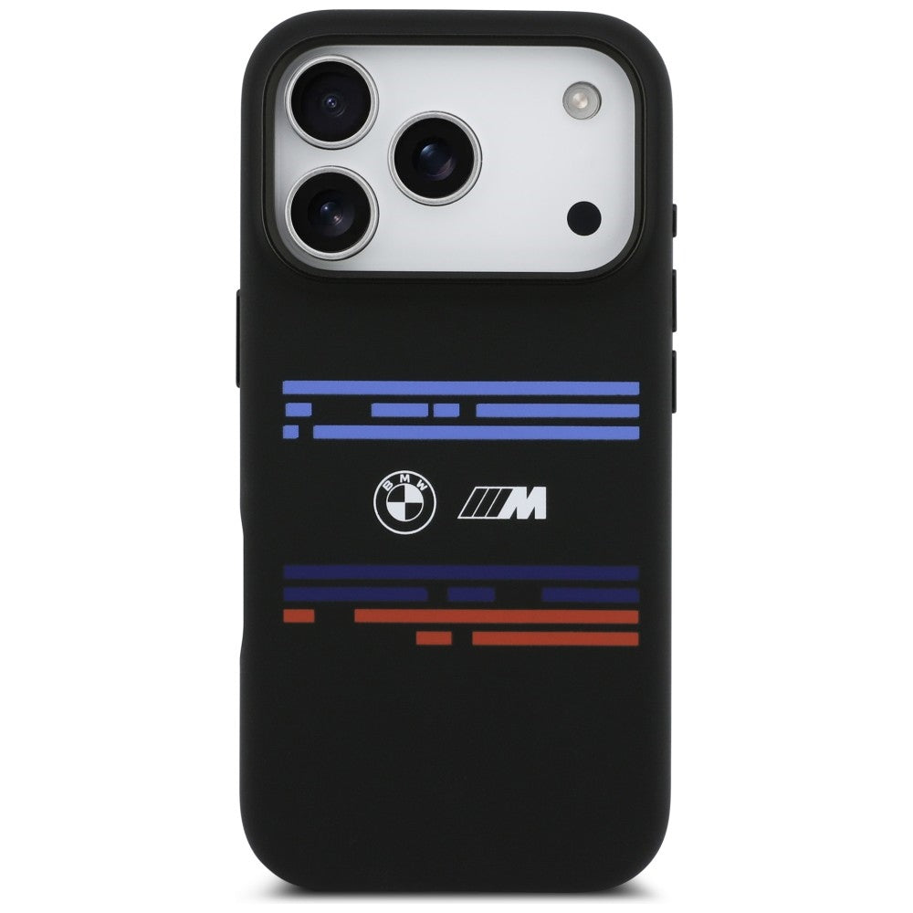 BMW M Silicon Horizontal Line MagSafe Case til iPhone 17 Pro - sort
