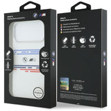 BMW M Silicon Horizontal Line MagSafe Case til iPhone 17 Pro Max - hvid