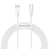 Baseus Superior-serien Kabel USB til USB-C, 66W, 2m (hvid)