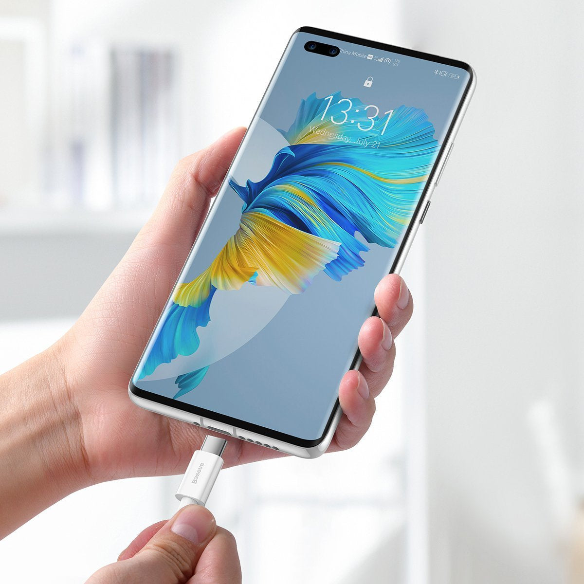 Baseus Superior-serien Kabel USB til USB-C, 66W, 2m (hvid)