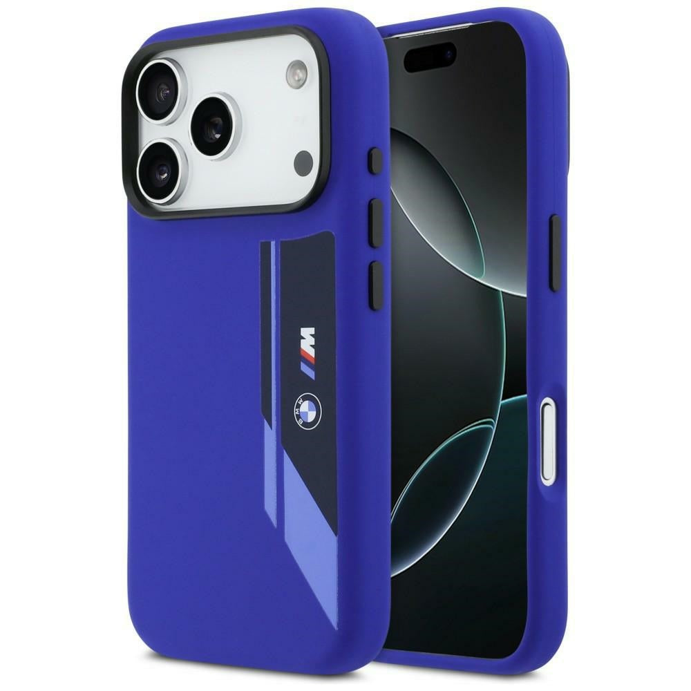 BMW M Silicon Vertical Logo MagSafe Case til iPhone 17 Pro - Navy Blue