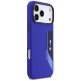 BMW M Silicon Vertical Logo MagSafe Case til iPhone 17 Pro Max - Navy Blue