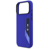 BMW M Silicon Vertical Logo MagSafe Case til iPhone 17 Pro Max - Navy Blue
